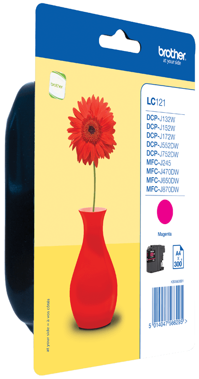 CARTUCHO BROTHER LC121MBP MFC-J470DW MAGEN (300P) MAGENTA