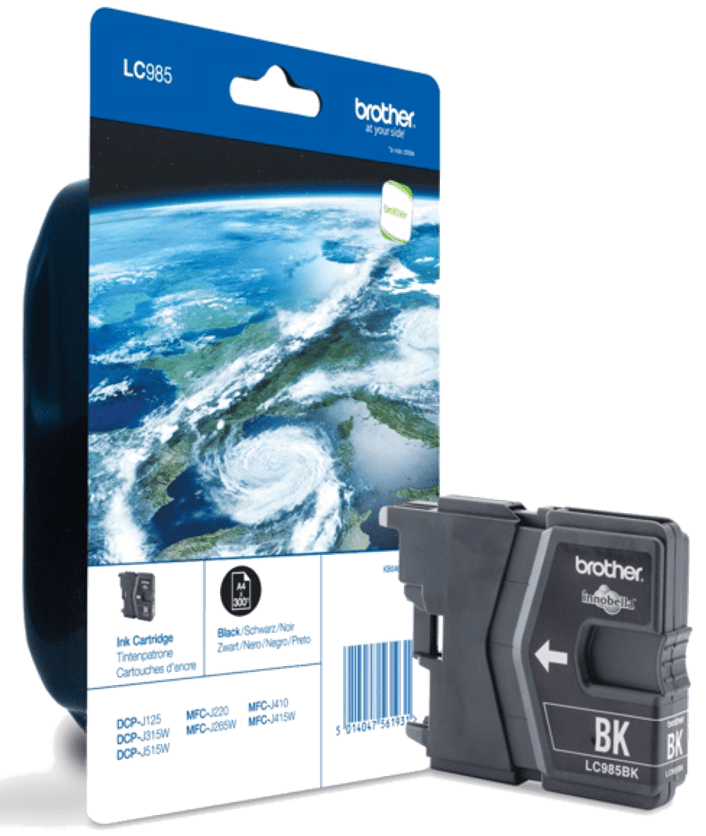 CARTUCHO BROTHER LC985BKBP  NEGRO DCP-J125 (300P)ÑLC985BKBP