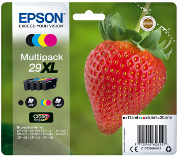 PACK EPSON T299640 C.CLARIA HOME 29XL (C/M/Y/BL) XP435/330/235