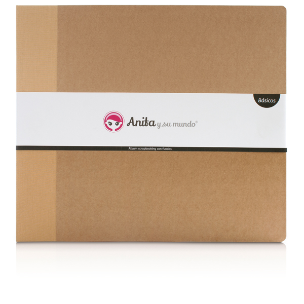 SCRAPBOOKING GRAFO 37050049 ALBUM KRAFT+TELA    4 ANILLAS C/FUNDAS