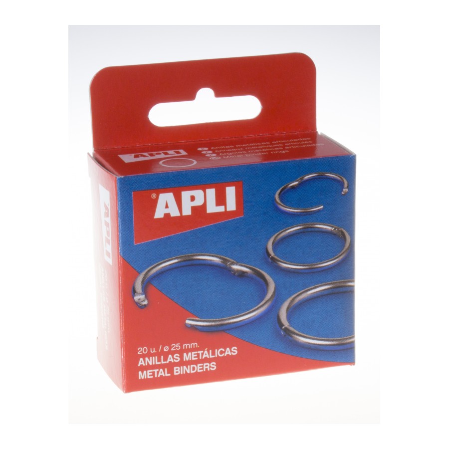 ANILLAS APLI 452 25 MM METALICAS 20 UN