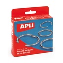 ANILLAS APLI 454 38 MM METALICAS 20 UN