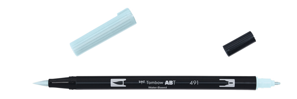 ROTULADOR TOMBOW PINCEL TOMBOW ABT-491 DUAL BRUSH-491COLOR GLACIER BLUE.