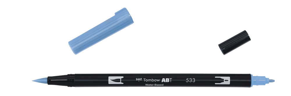 ROTULADOR TOMBOW PINCEL TOMBOW ABT-533 DUAL BRUSH-533COLOR PEACOCK BLUE.