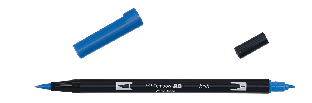 ROTULADOR TOMBOW PINCEL TOMBOW ABT-555 DUAL BRUSH-555COLOR ULTRAMARINE.