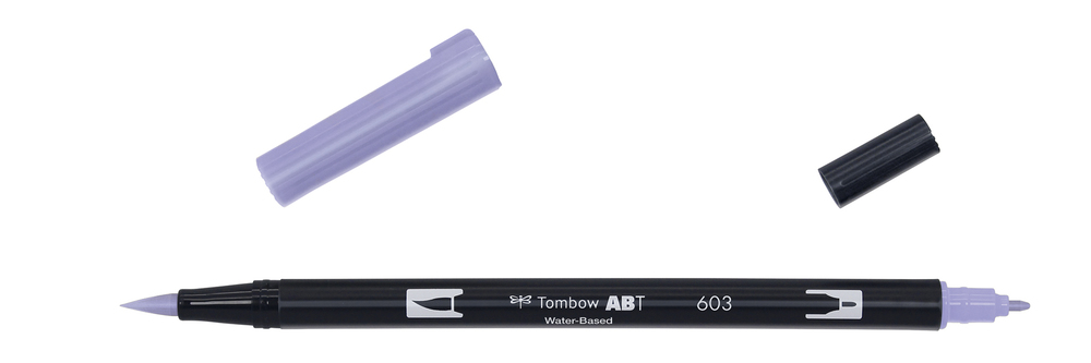 ROTULADOR TOMBOW PINCEL TOMBOW ABT-603 DUAL BRUSH-603COLOR PERIWINKLE.