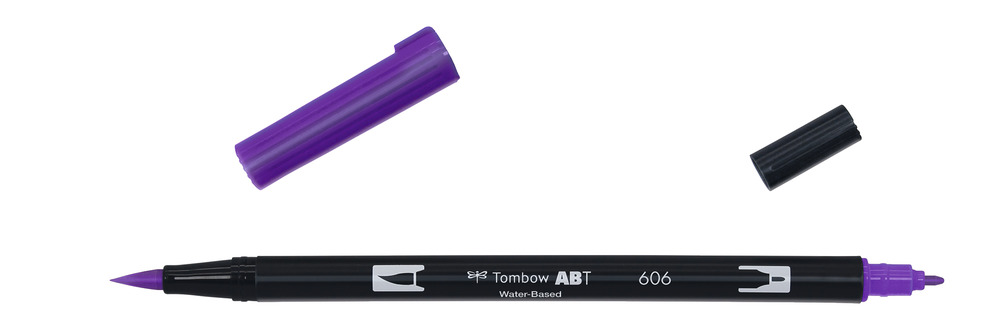ROTULADOR TOMBOW PINCEL TOMBOW ABT-606 DUAL BRUSH-606COLOR VIOLET.