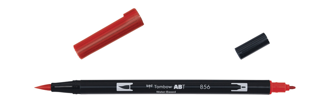 ROTULADOR TOMBOW PINCEL TOMBOW ABT-856 DUAL BRUSH-856COLOR CHINESE RED.