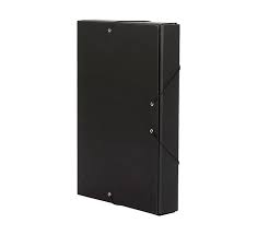 CAJA PROJECTES 375BM-34 A4 GOMES 5 CM NEGRO