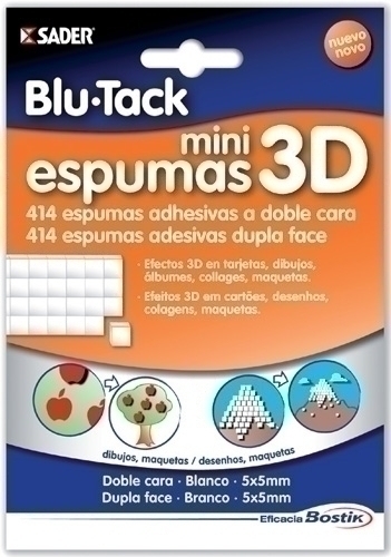 ADHESIVO BOSTIK BLU-TACK MINI ESPUMA 3D