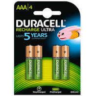 PILAS DURACELL 940263 03 AAA RECARGABLES 4 UNIDADES