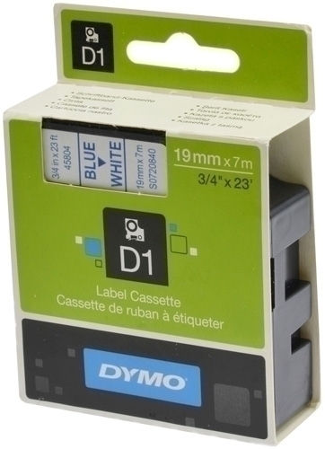 CINTA  DYMO DYMO 152526 D1 19MMX7M AZ/BL S0720840