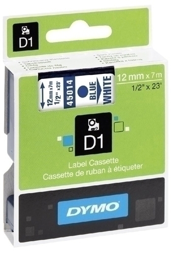 CINTA   DYMO 764303 D1 12MMX7M AZ/BL 45014