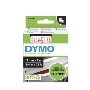 CINTA   DYMO 764443 D1 19MMX7M RO/BL 45805