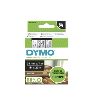 CINTA   DYMO 764532 D1 24MM NG/BL 53713