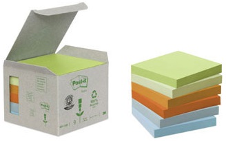 BLOC NOTAS POST-IT 292142  76X76 PAS RECIC 654-1GB