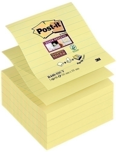 BLOC  NOTES POST-IT 948266   Z-NOTES 101X101 YELL RAY R440-SSCY-EU