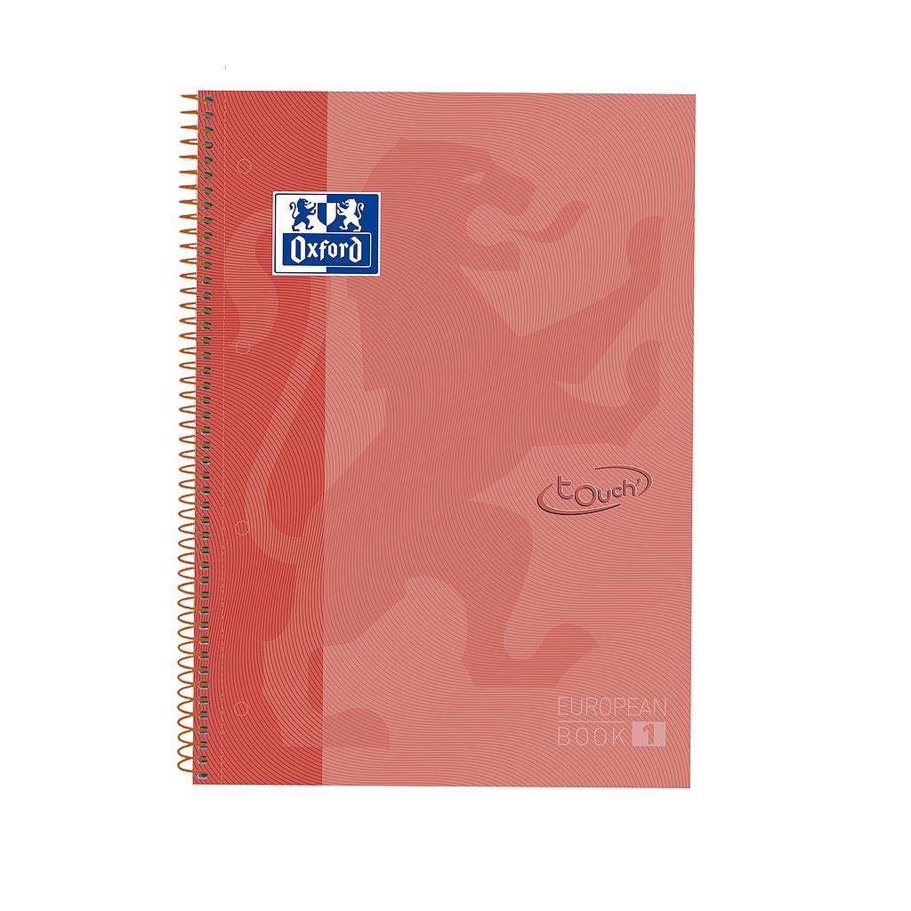 CUADERNO OXFORD 400075554  A4+ 80 H. CUADR. 5X5 90grs.SCHOOL T. EXTRADURA  CORAL