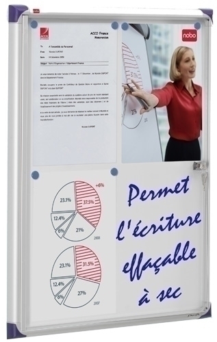 VITRINA NOBO 1900846 INTERIOR EXTRAPLANA 4 X A4 HOJAS  