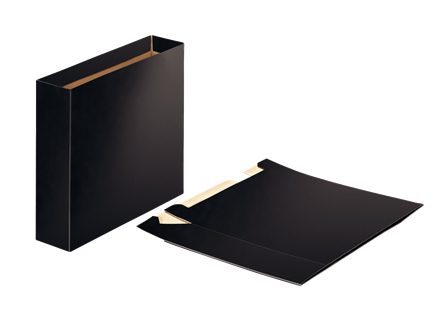 BANDEJA EUROPOST 624149 E:CAJETÍN FOLIO 75MM NEGRO BRILLANTE      