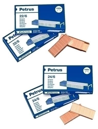 GRAPAS  PETRUS 55723  22/6  (X1000) GALVANIZADA