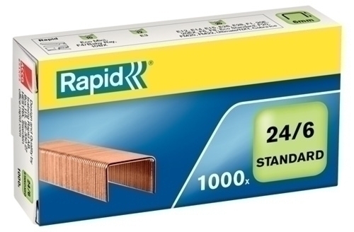 GRAPES RAPID 24855700  24/6 MM. CAJA 1000 STANDARD COBREADA