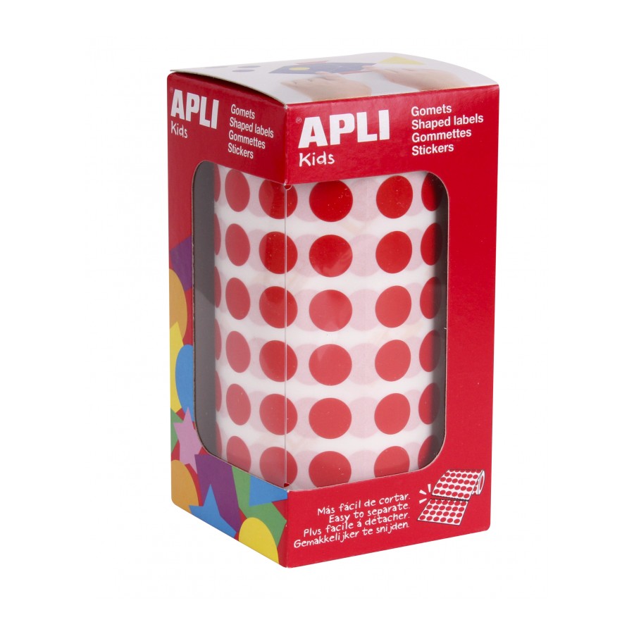 GOMETS APLI 4853 Ø 10,5MM REDONDOS ROJO 5192UN