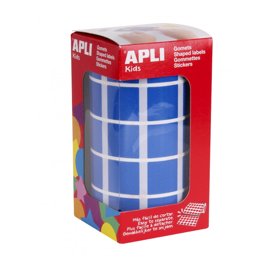 GOMETS APLI 4876 20x20MM CUADRADO AZUL 1770UN