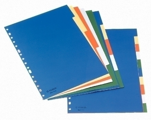 SEPARADOR ESSELTE 11709 A4 5 PESTAÑAS