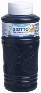 PINTURA GIOTTO 536024 DEDOS NEGRO 750 ML