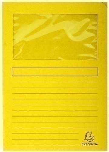 SUBCARPETA EXACOMPTA 50259E FOREVER VENTANA A4 AMARILLO CLARO