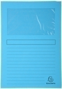 SUBCARPETA EXACOMPTA 50252E FOREVER VENTANA A4 AZUL CLARO