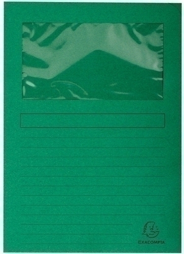 SUBCARPETA EXACOMPTA 50253E FOREVER VENTANA A4 VERDE CLARO