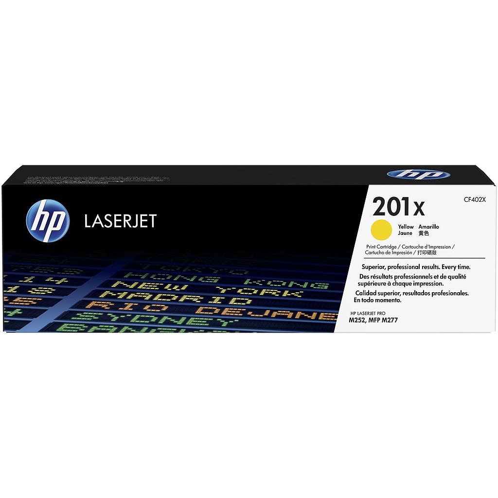 TÓNER HP CF402X AMARILLO 201X (23K) LASER COLOR M252/MFP M277