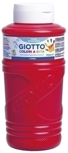 PINTURA DEDOS GIOTTO F536010 ROJO 750 ML