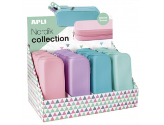 ESTUCHE APLI 17408 SILICONA/SOFT NORDIK COLORES 