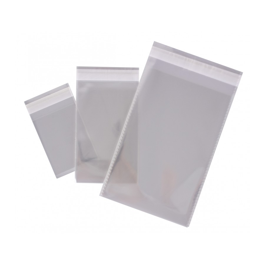 B.100 BOLSAS PP CIERRE ADHESIVO  60X80MM