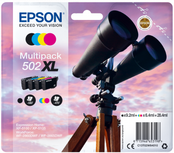 PACK DE CARTUCHOS 4 COLORES (CMYK) EPSON 502XL