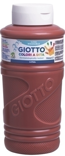 Giotto Pintura A Dedos Marrón 750 Ml  