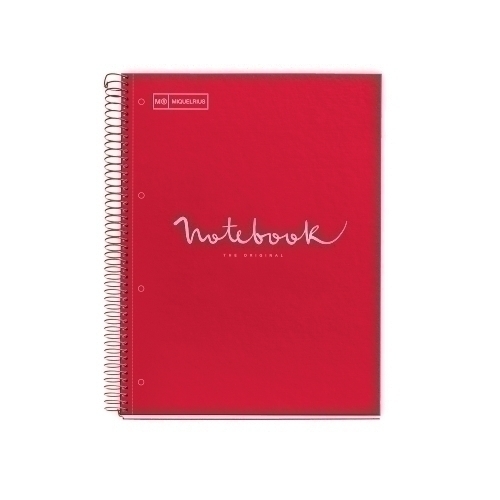 CUADERNO MR 46053 NB-1 A4 80 CLA 90G EMOTIONS ROJO MR