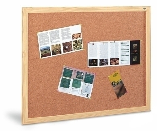 TABLERO FAIBO 602-6IND CORCHO  SOLIDO MARCO FIBRA 100x150 cm