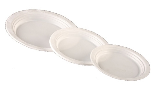PLATO PLASTICO 1190784  BLANCO LLANO 16,5CM DE DIAMETRO PAQUETE DE 25