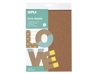 CORCHO APLI 17115 210X297X2 MM 3 HOJAS