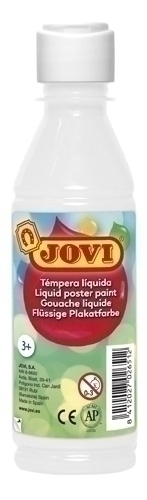 TEMPERA JOVI 50201 LIQUIDA 250 ml (botella) BLANCO