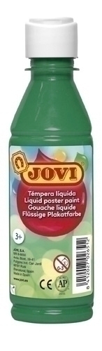 TEMPERA JOVI 50219 LIQUIDA 250 ml (botella) VERDE OSCURO