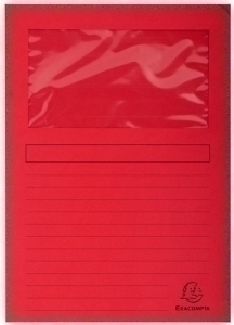 [50255E] SUBCARPETA EXACOMPTA 50255E FOREVER VENTANA 120g A4 ROJO CLARO