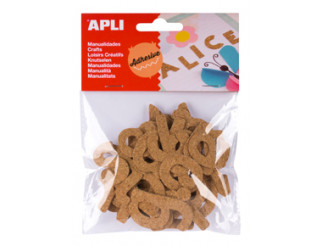 [16829] BOLSA APLI 16829 LETRAS CORCHO ADHESIVAS 52U.