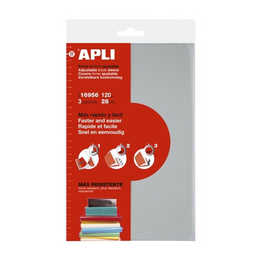 [16956] BOLSA APLI 16956 FORRO LIBAJUST.280MM.  3U.