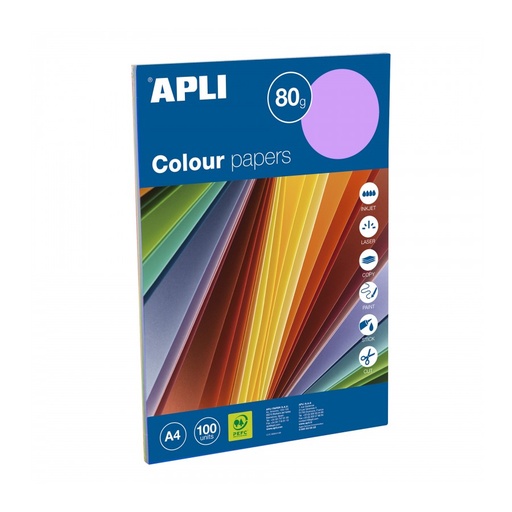 [15279] PAPEL COLOR SURTIDO INTENSO A4 80G.100H