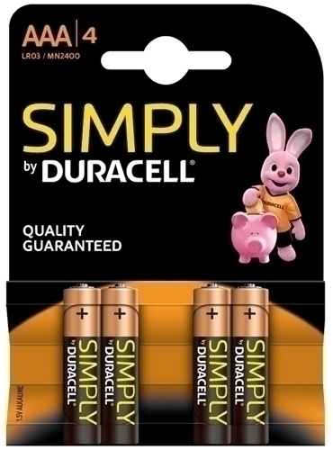 [946735] PILA DURACELL 946735 LR03 SIMPLY AAA BLISTER 4 UN